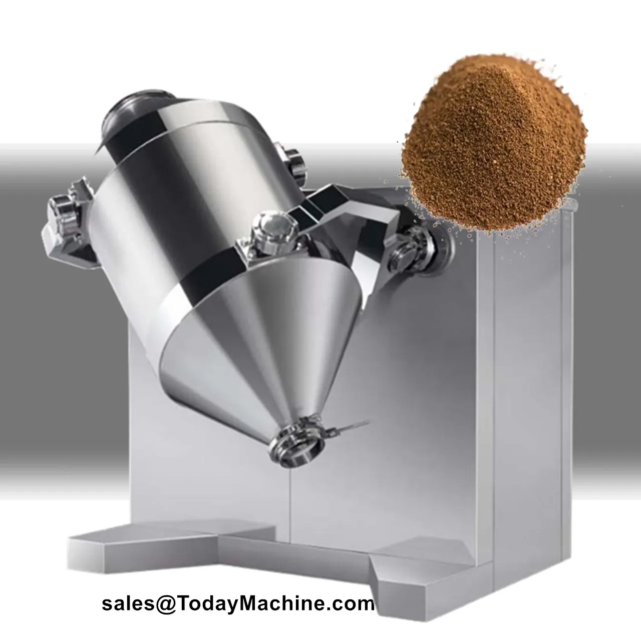 

Stainless Steel Dry Powder Food Flour Spice 3D Mixer Equipment