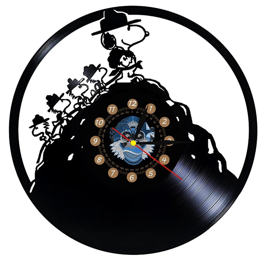 

I Love Dog Love Home Art Decor Wall Clock German Dog Breed Rottweiler Vinyl Record Wall Clock Dog Pet Shop Gift