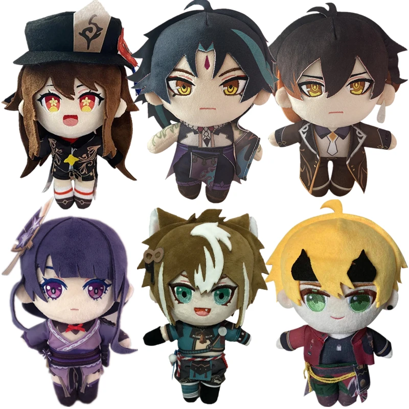 

Game Genshin Impact Hu Tao Arataki Itto Raiden Shogun Ganyu Barbatos Venti Cosplay Plush Doll Stuffed Toy Pillow Prop