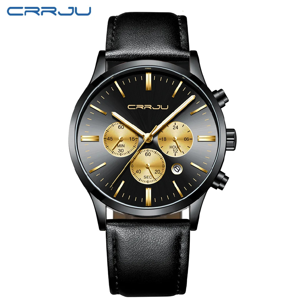 

Relogio Masculino 2019 Watch Men Fashion Sport Quartz Clock Mens Chronograph Watches Top Brand Luxury Business Leather Watch