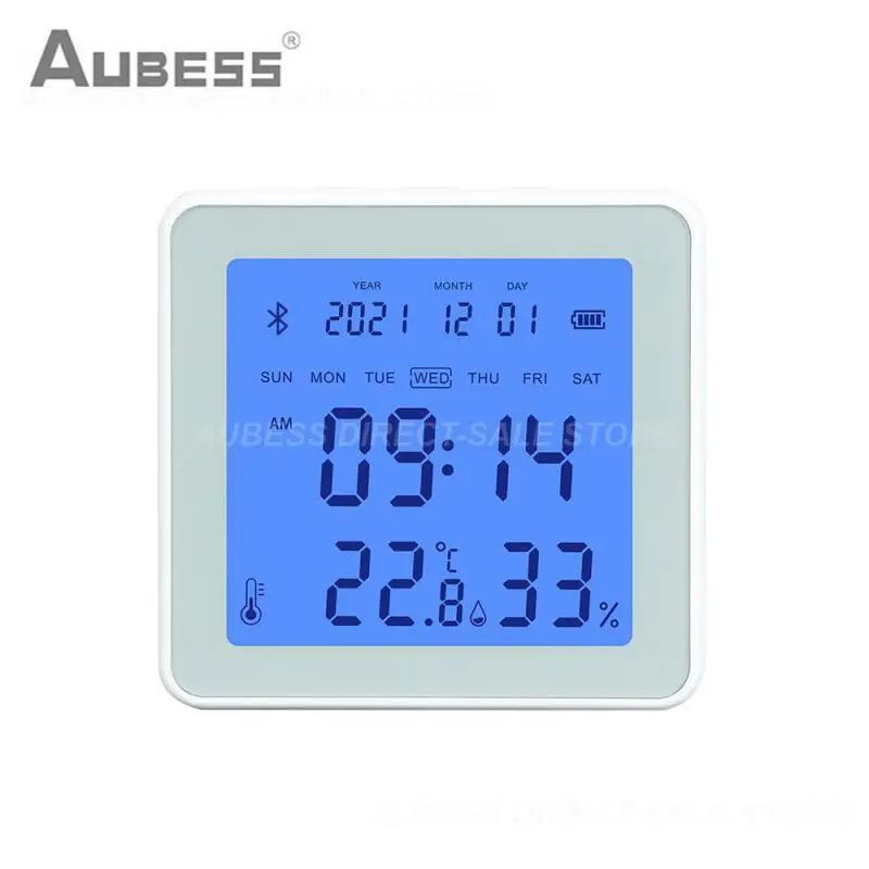 

Real-time Detection With Backlight Alarm Indoor Hygrometer Mobile Phone Monitoring Smart Temperature And Humidity Sensor Tuya