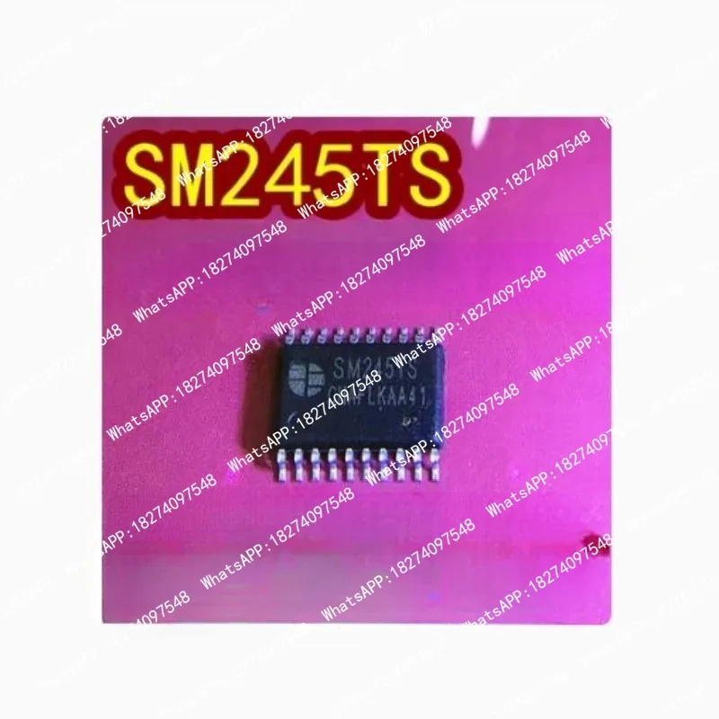 Фото 50 шт./лот MW245B SM245TS TSSOP20 — это восьмиканальный трансивер сигналов с трехстепенным выходом. №2
