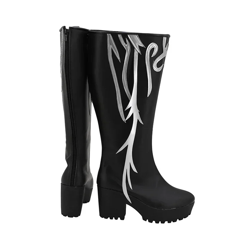 Tian Guan Fu аниме косплей Fei Lian белые сапоги Hua Cheng черные туфли на высоком каблуке