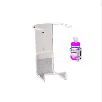 wall mount wire cleaning tool holder bracket for hand sanitizer pump bottle stand