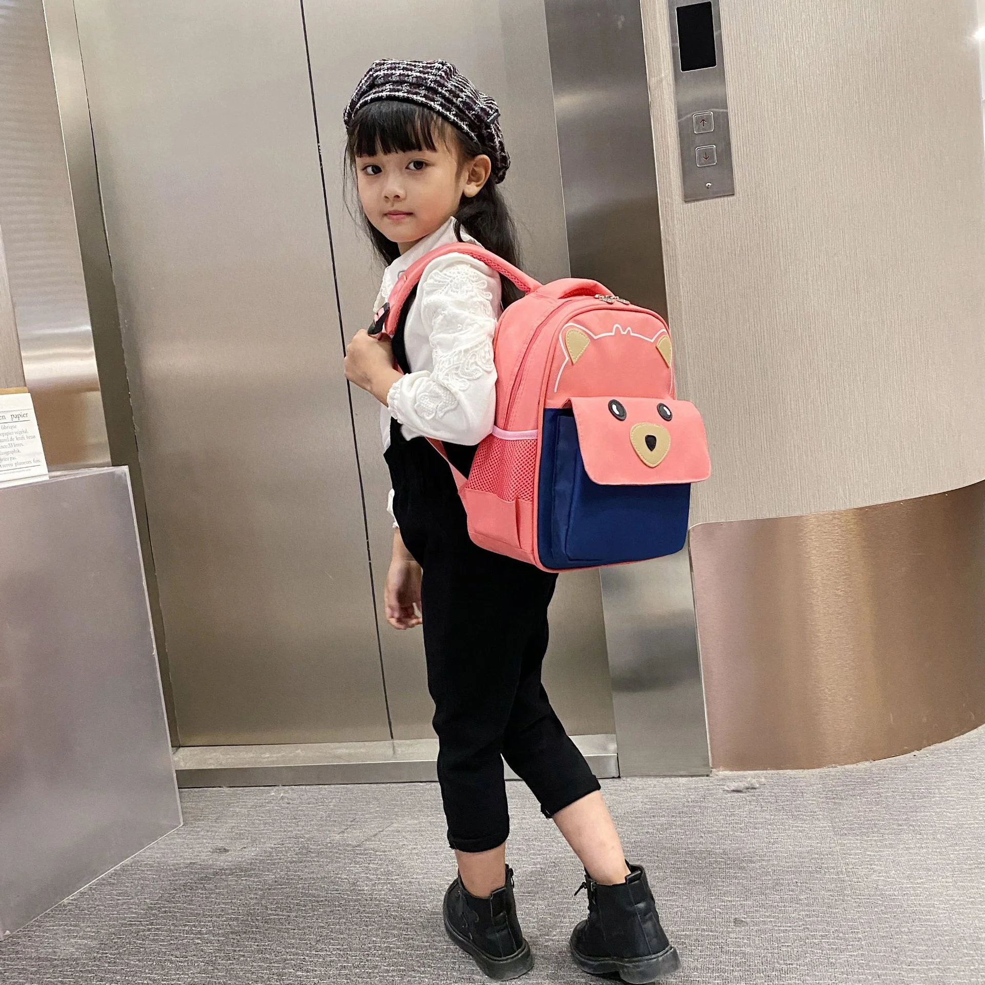 OSLD Bear Boys and Girls Student Schoolbags New Young Children's Bag Breathable Kindergarten Training Remedial Class Backpack