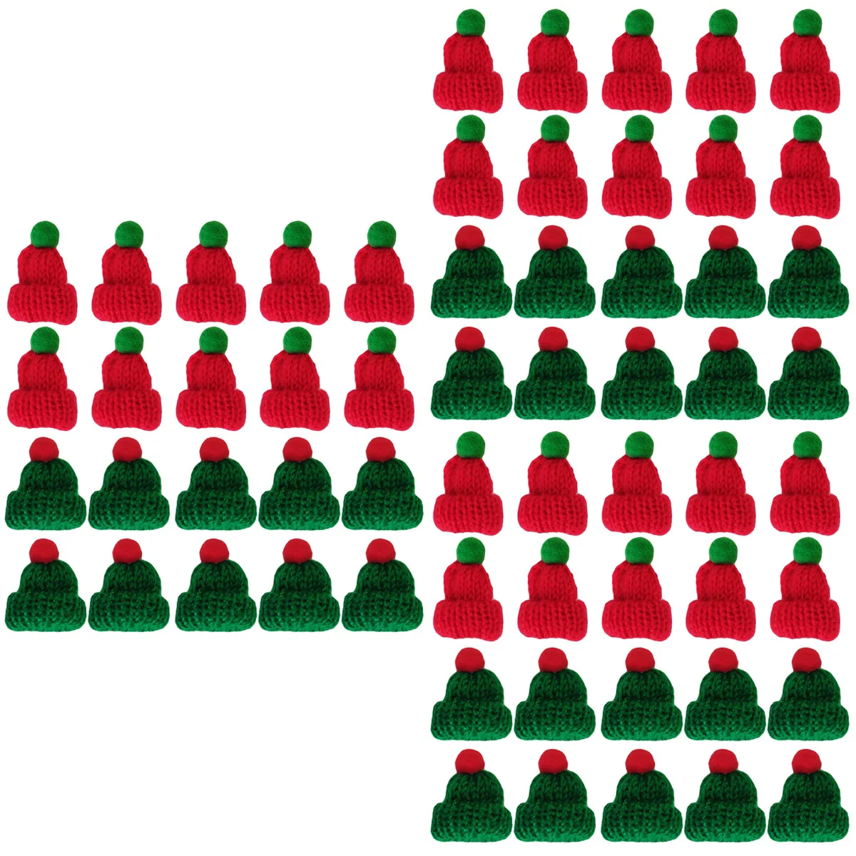 

Hats Christmas Mini Hat Diyminiature Craft Bottle Knitbaby Santa You Shower Thank Coversuppliesdecor Lollipop Crafts Gifts Wool