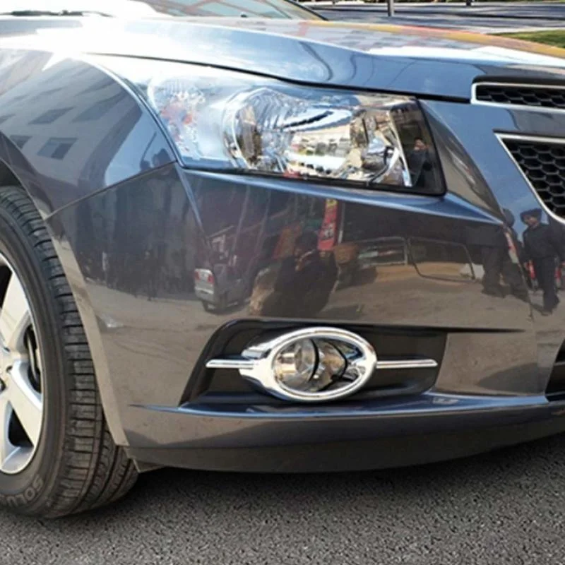 

Передняя противотуманная фара 2 шт., 1 пара, хромированная крышка левая и правая для Chevrolet Chevy Cruze 2009-2014, декоративная рамка, Внешняя Автомобильная фара