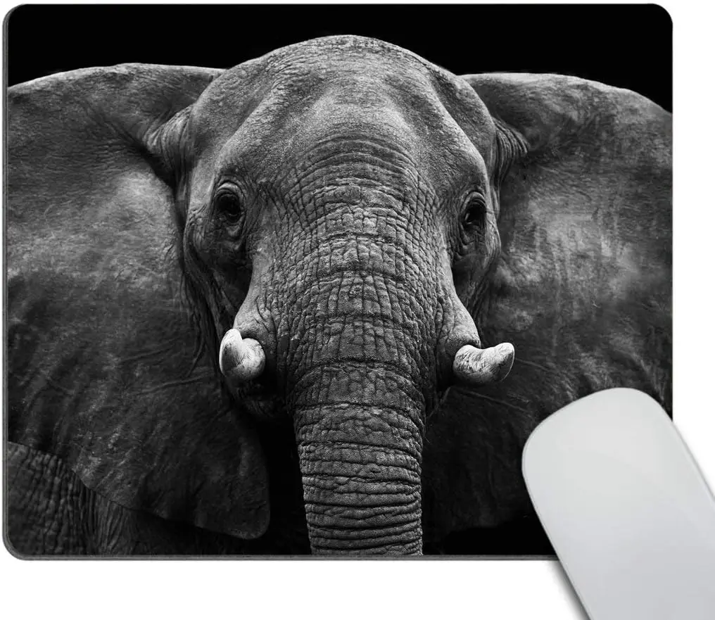 

Elephant Mouse Pad Non-Slip Rubber Gaming Mousepad Rectangle Mouse Pads for Computers Laptop Gaming Home Travel