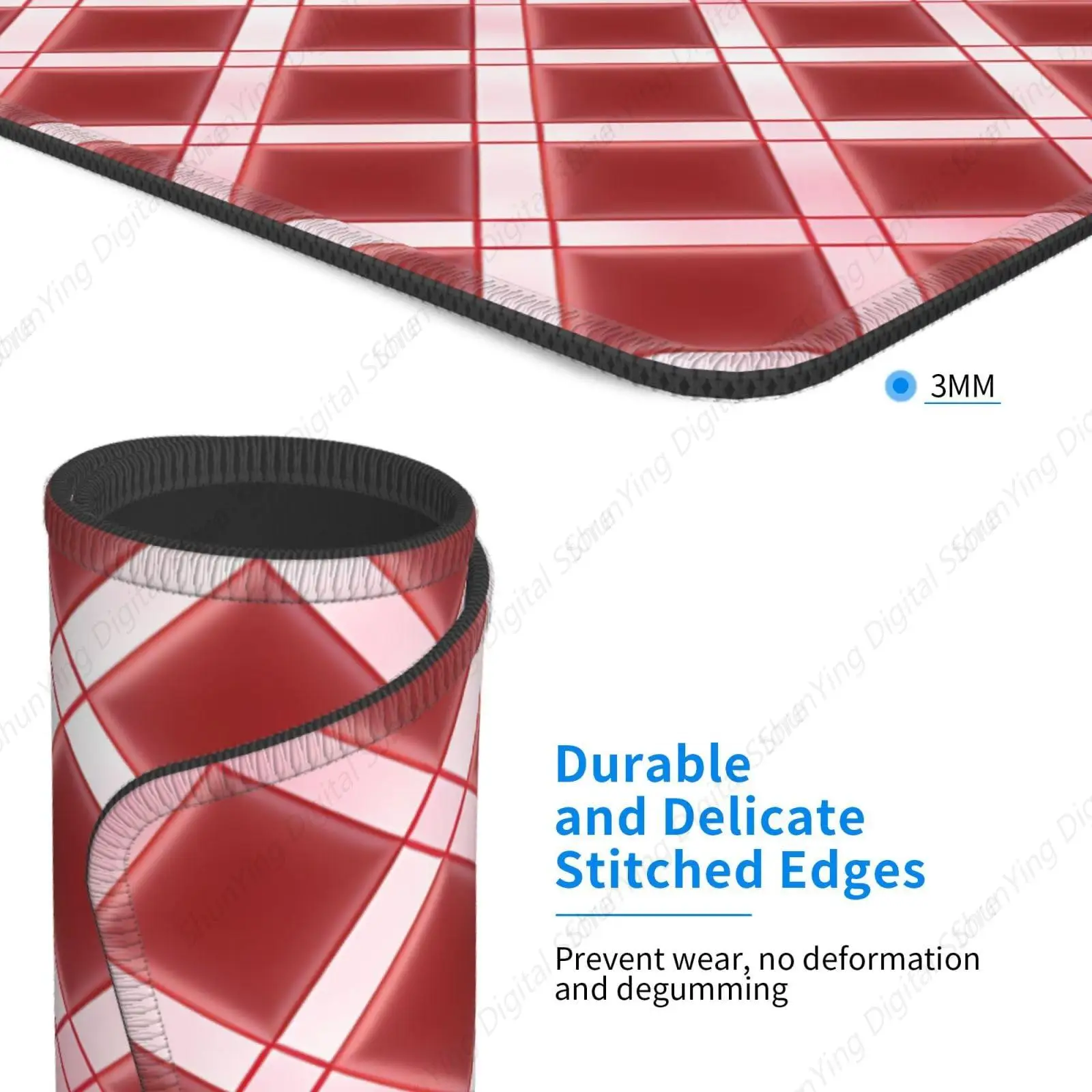 Подарочный коврик для мыши розовый романтический мужской и женский моющийся