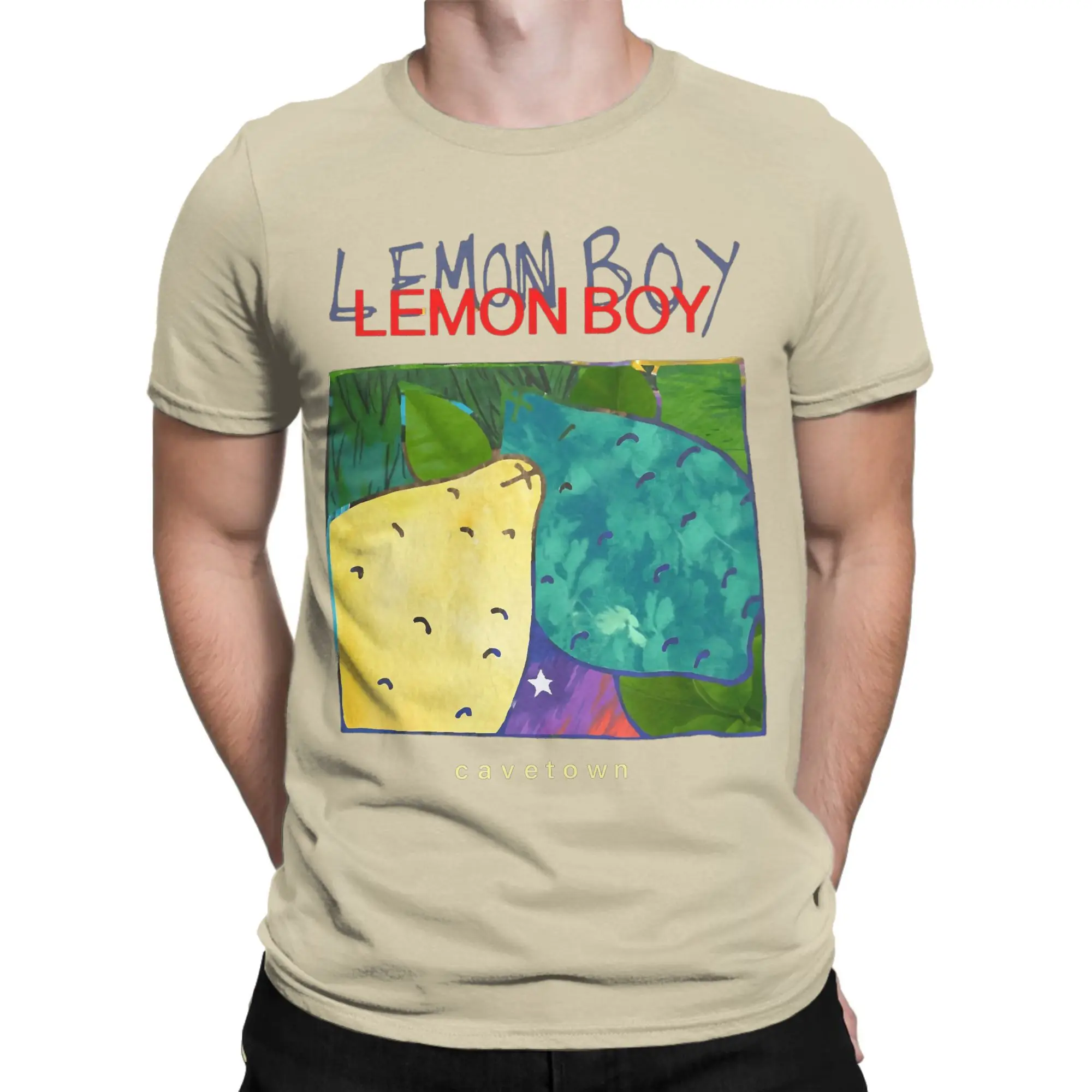 Футболка LEMON BOY Cavetown мужские хлопковые футболки с круглым вырезом большие размеры