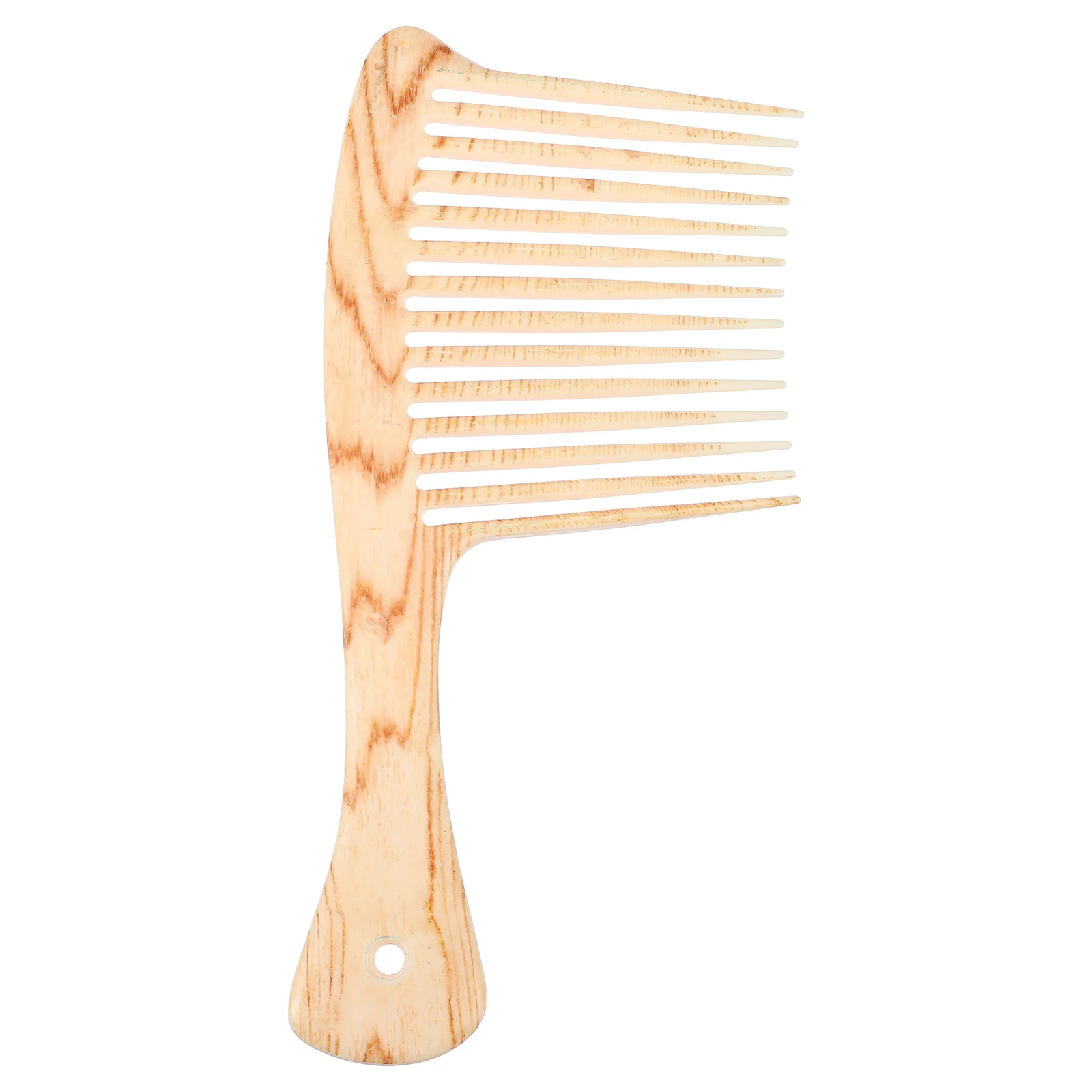 

Comb Wooden Afro Beard Tooth Hair Combs Pick Detangling Wide Wood Hairbrush Curly Haircut Hairstyling Neem