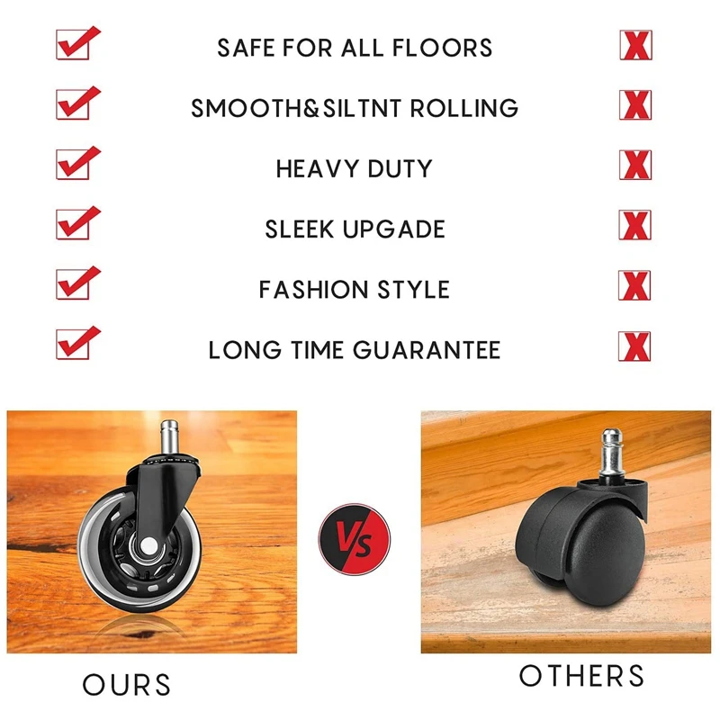 NEW-5Pcs детский запасной офисный стул 2 5 дюйма игровой универсальные мягкие