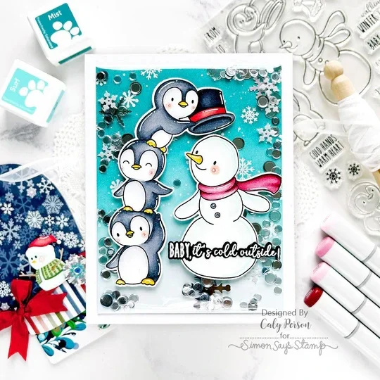 Штампы для скрапбукинга в виде сердечек