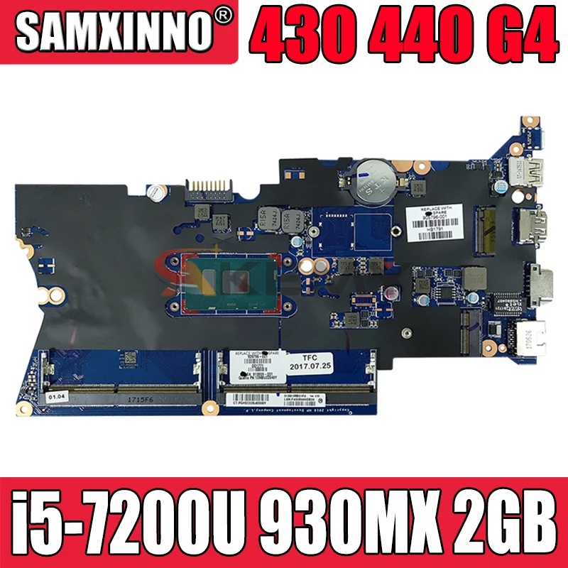 

For HP 430 440 G4 Laptop Motherboard With i5-7200u CPU 930MX 2GB GPU 913100-601 913100-001 DA0X81MB6E0 MB 100% Tested Fast Ship
