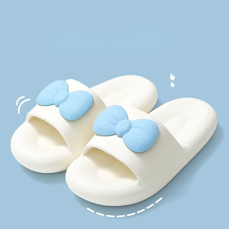 

Summer Easy Wears Slippers For Ladies Pvc Bathroom Flat Soft Slippers Platform Round Toe House Shoes Casual Comfortable Elegant