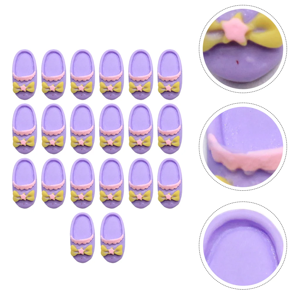 20 шт. тапочки для кукольного домика орнамент мини-ювелирная модель миниатюрная DIY