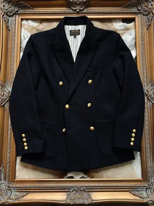 Tailor Brando 650g Italian 70% Wool FabricStereo CutDouble Breasted Blazer Suit Jacket