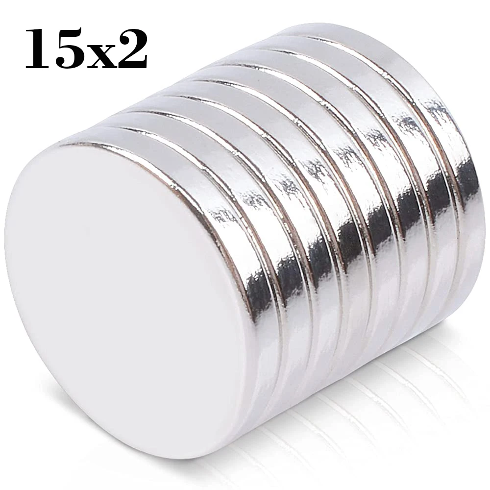 

5/10/20/50/100pcs 15x2mm Magnets Neodymium Magnet N30 NdFeB Round Super Powerful Strong Permanent Magnetic Imane Disc Rare Earth