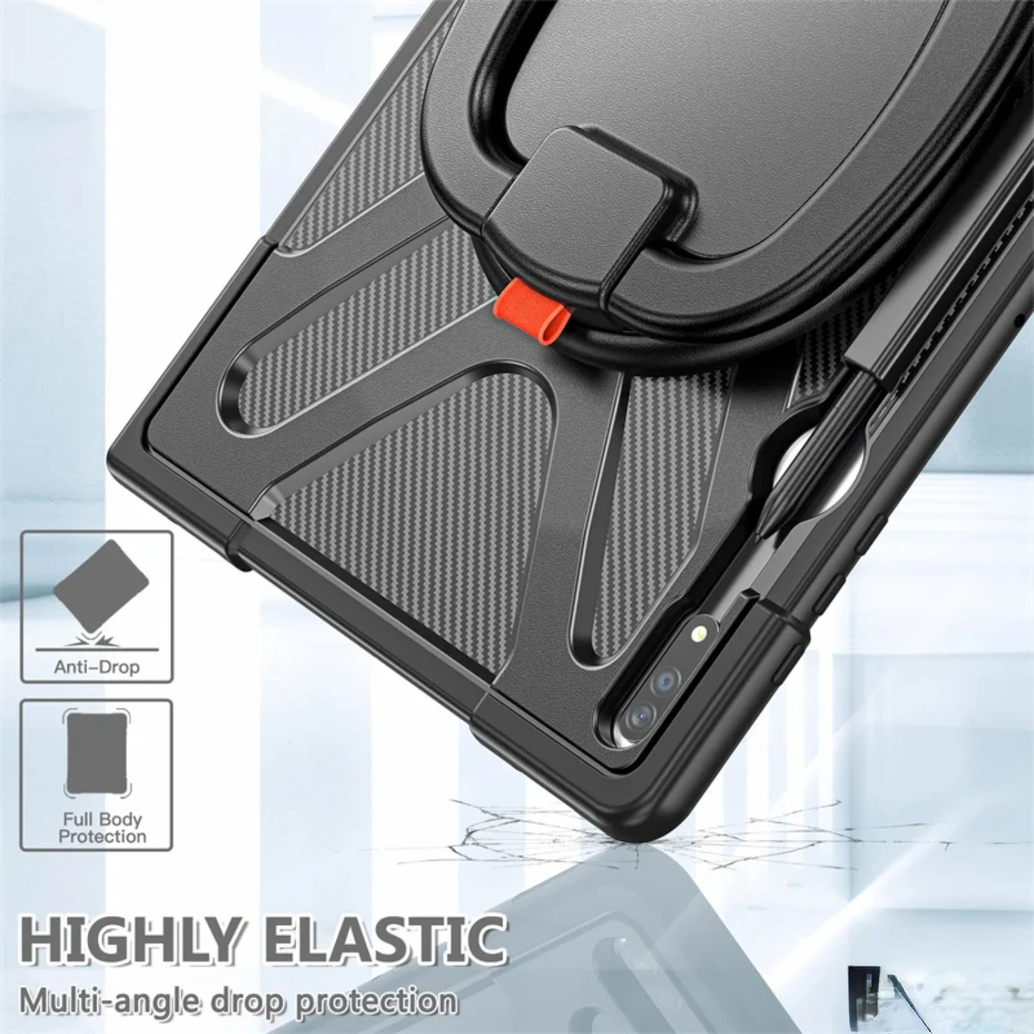 Противоударный чехол для планшета Tab S8 S9 Ultra 14 6 дюйма SM-X900 X906 SM-X910 с вращающейся