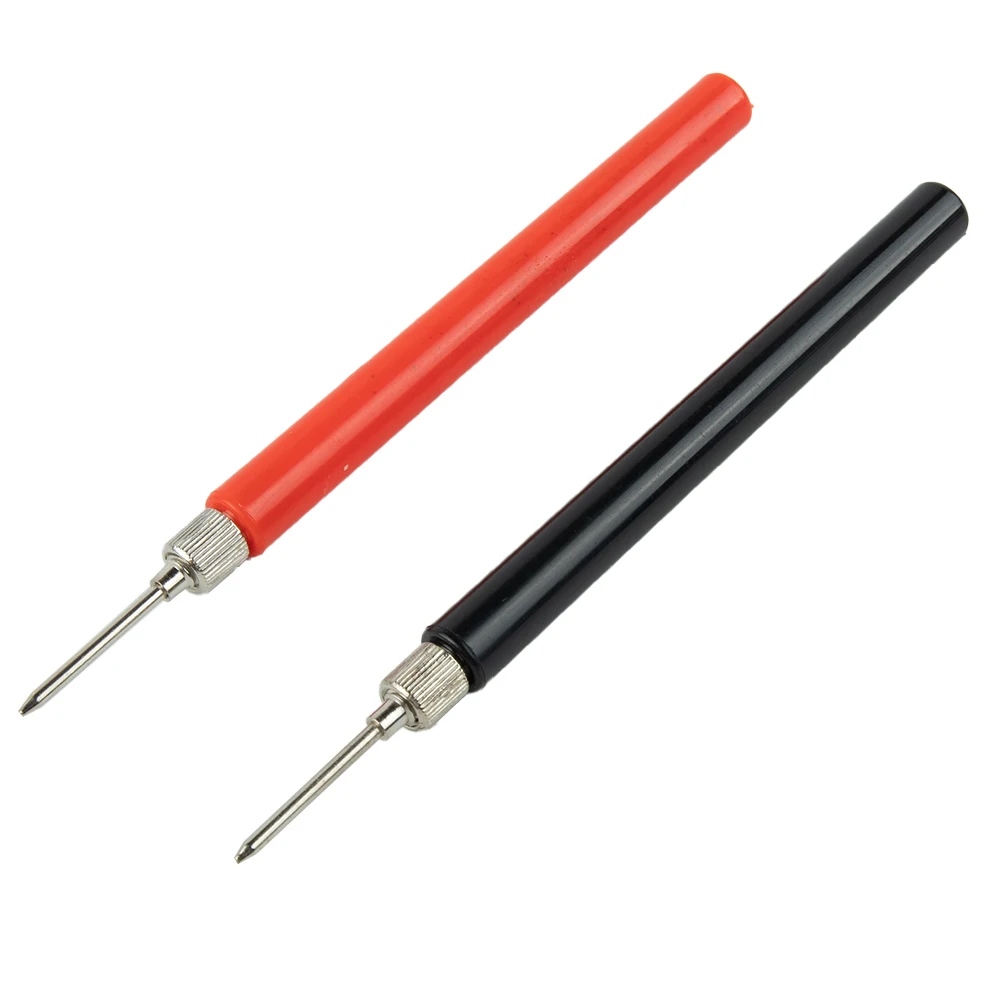 

2PCS Test Probe Tip Multimeter Spring Test Probe Tip Suitable For Electrical Test 128mm Connector Insulated Test Hook Wire