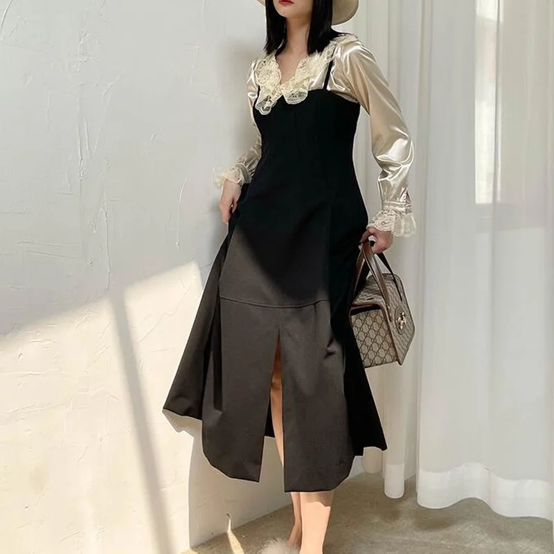 Женские платья без рукавов с разрезом минималистичные элегантные женские