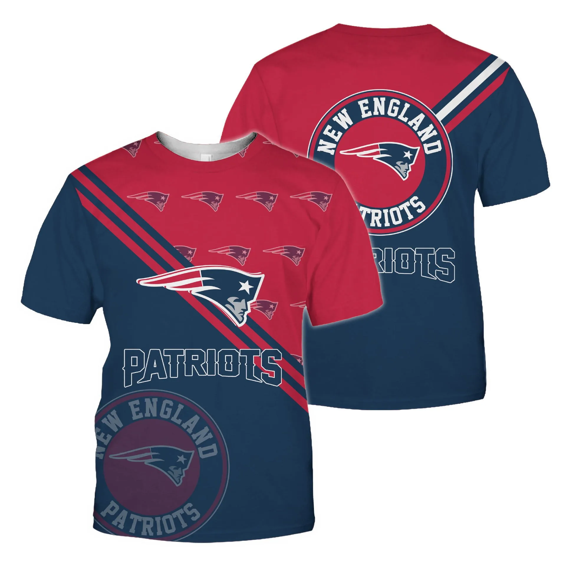 

European and American Style Men's T-shirts Outdoor Saint Ball Sports Tops Digital Printed Fashion O-Neck Short Sleeve Tracksuits