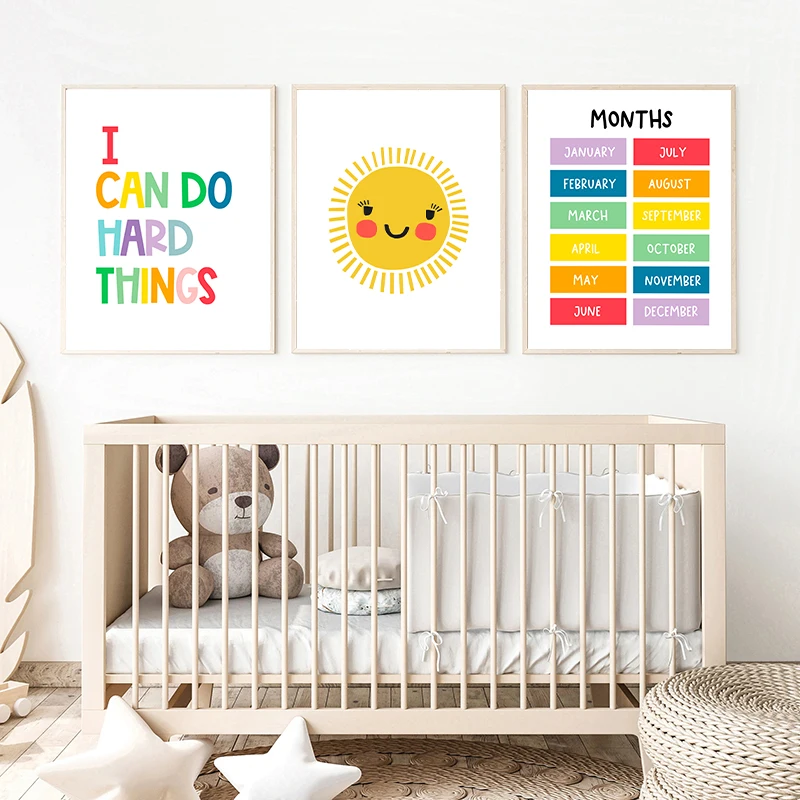 Обучающий алфавит временные формы Настенная искусственная Картина на холсте для