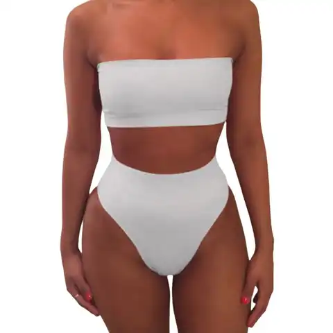 Women Sexy Bikini Set High Waisted Two Piece Swimsuit Sexy Brazilian Bikini Set Lady Triangle Swimwear Bathing Suit Beachwears