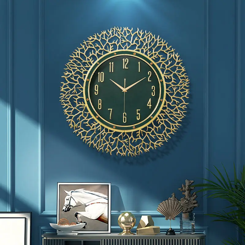 

Modern Home Decor Luxury Large Wall Clock Living Room Decoration Simple Nordic Clock Restaurant Wall Hanging Wall Art Clock