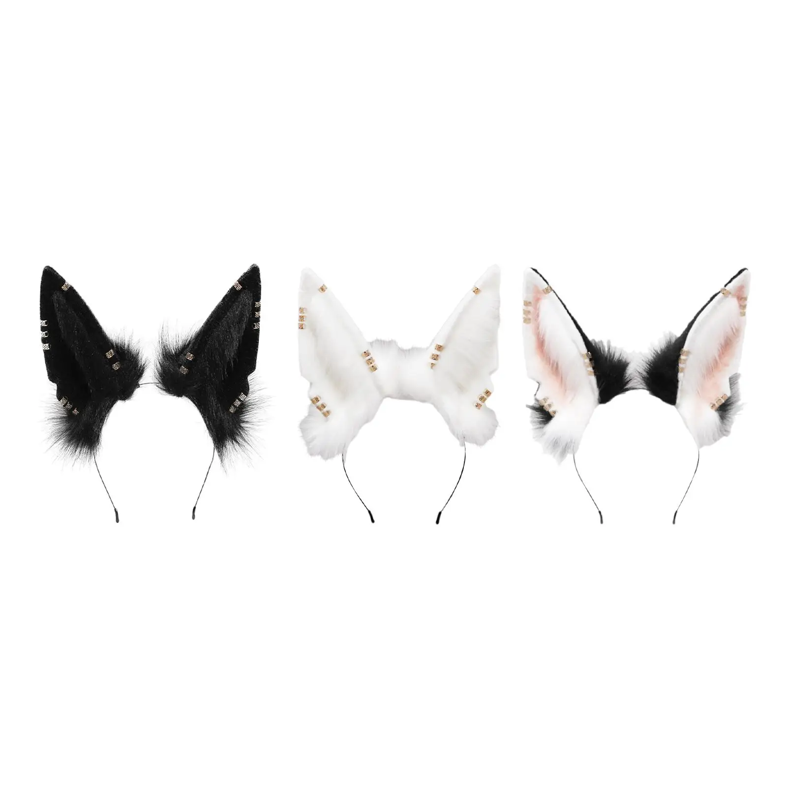 

Jackal Ear Headband Hair Accessories Hairhoop for Holiday Birthday Fancy Dress Party Decoration