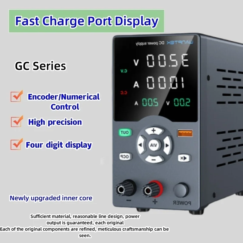 Источник питания постоянного тока GC305/3010 регулируемый лабораторный ЖК-дисплей