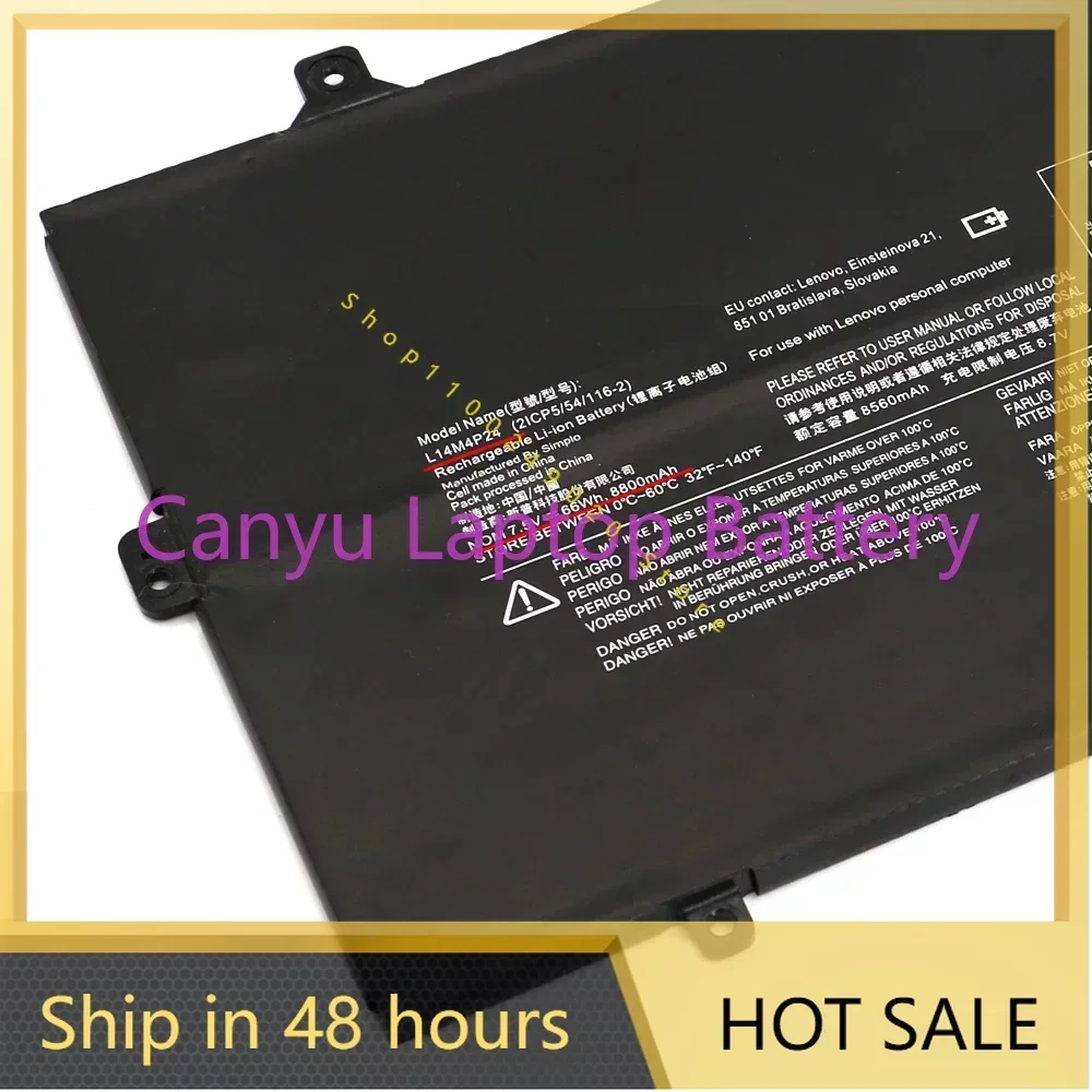 2024 L14M4P24 L14L4P24 Аккумулятор 8800 мАч для Lenovo YOGA 4 PRO 900 900-13ISK 900-IFI 900-ISE 5B10H43261 Аккумуляторы