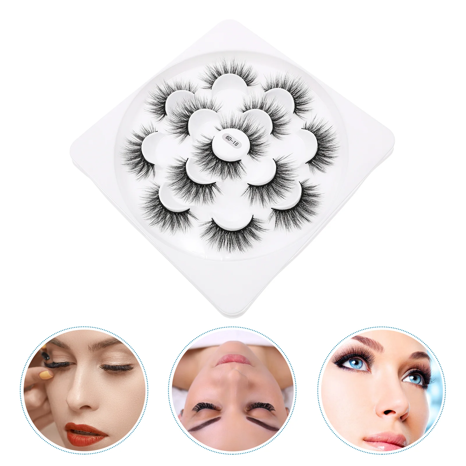 

Eyelashes Lashes Fake False Makeup 3D Dense Eyelash Bulk Natural Volume Artificialaccessorylook Wispy Beauty Girl Woman Lash