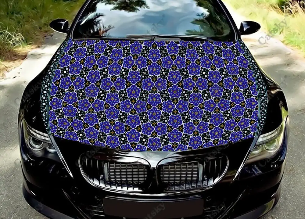 Персидские элементы, виниловые наклейки на капот автомобиля, обернутые пвх пленкой, Наклейки на капот, наклейки, универсальные модифицированные защитные наклейки на капот автомобиля