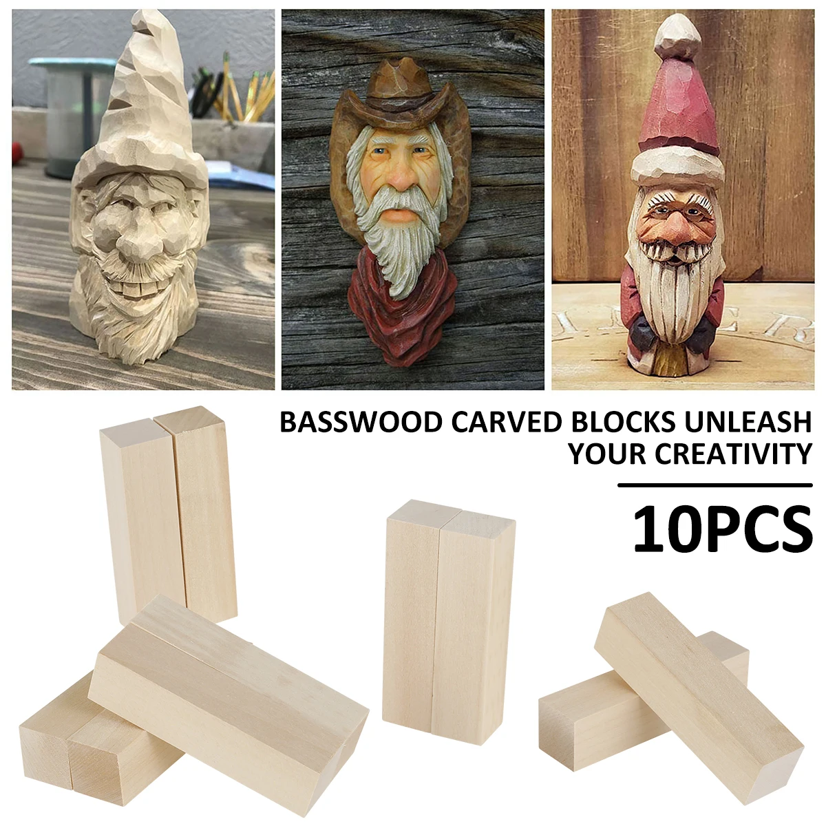 10pac искусственная липа набор для вырезания заготовки начинающих необработанная