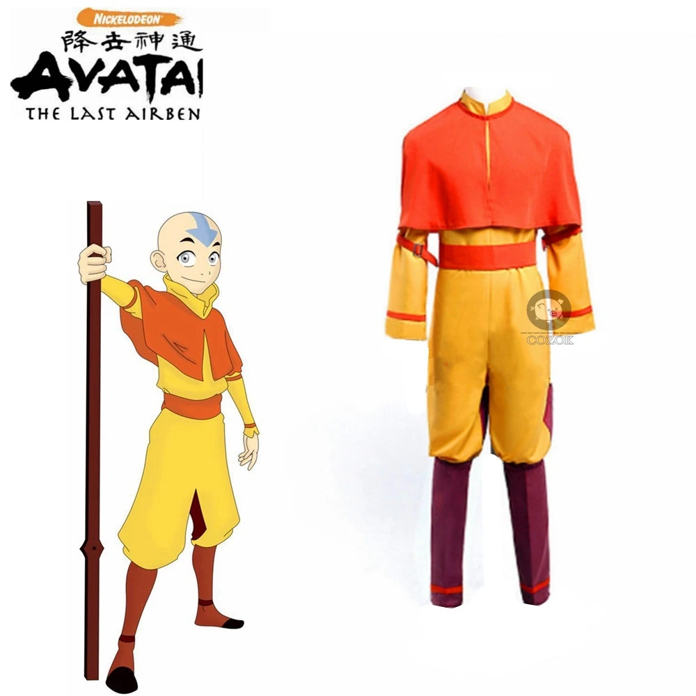 

Anime Avatar Bumi Avatar Aang Cosplay Costume Custom Made Any Size