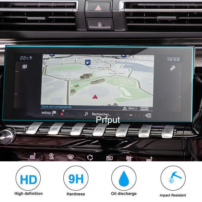 

Защитная пленка из закаленного стекла с защитой от царапин пленка для Peugeot 508 10 дюймов 2019 2020 gps-навигации