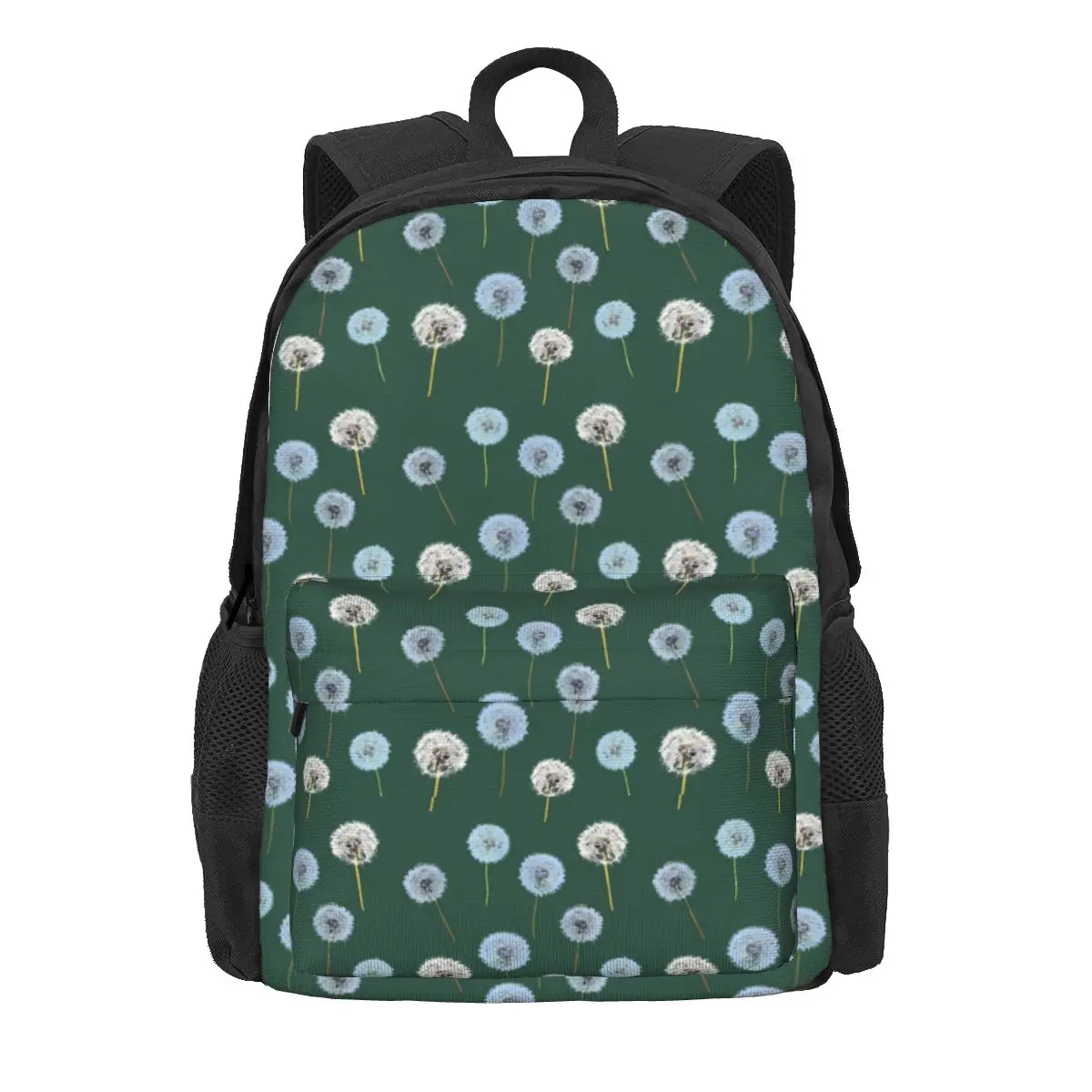 

Одуванчик Рюкзак белый зеленый студенческий унисекс полиэстер треккинг рюкзаки шаблон Модные школьные сумки рюкзак