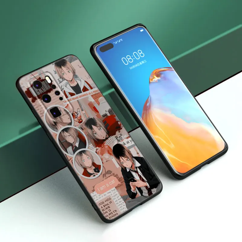 Чехол для телефона с аниме Kozume Kenma Haikyuu Huawei P50 P40 P30 P20 P10 P9 P8 Lite 2017 P Smart Z S Pro 2021 2020 2019 2018
