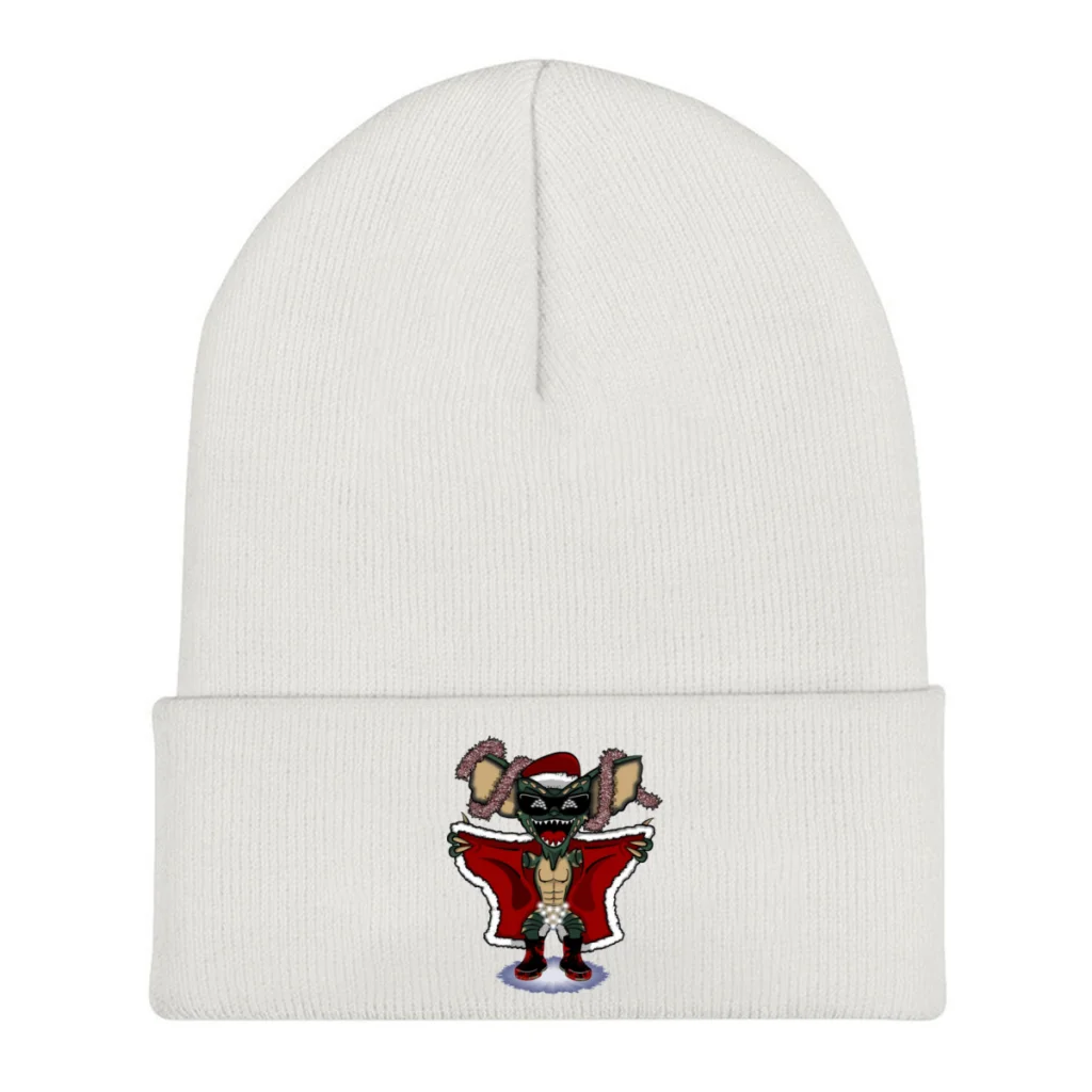 

Вязаная шапка Gremlins Mogwai Gizmo, зимние теплые облегающие шапки, мигающие сквозь снег, модная повседневная шапка для мужчин и женщин