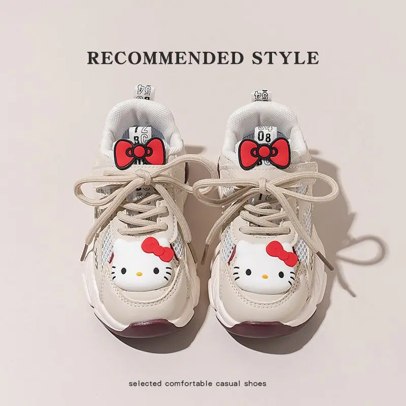 Детские кроссовки Sanrio анимация периферийный kawaii kt cat сетчатые дышащие милая
