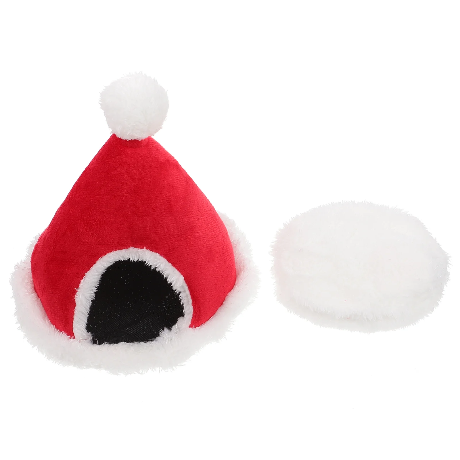 

Bed Hamster House Pet Guineanest Christmas Winter Rat Sleeping Warm Cat Cave Small Chinchilla Hideout Accessories Ferret