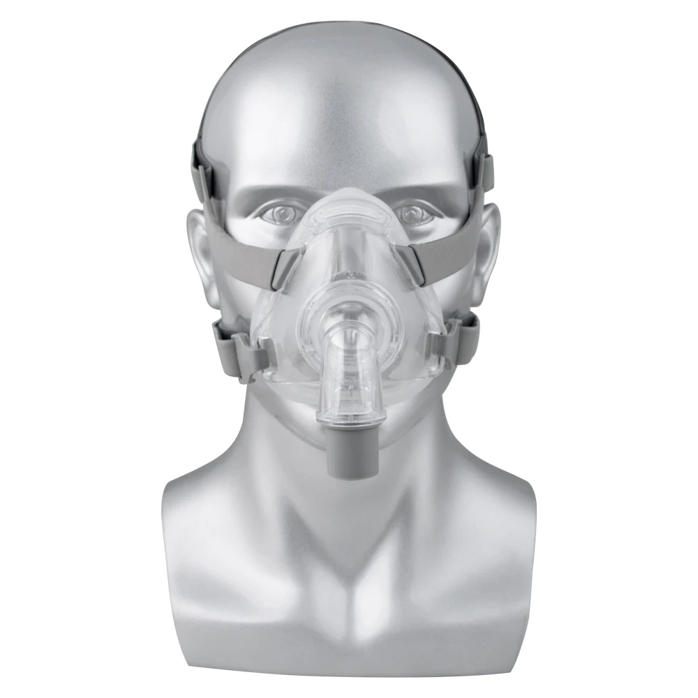 

Полнолицевая маска CPAP без рамки для лба для лечения апноэ во время сна против храпа
