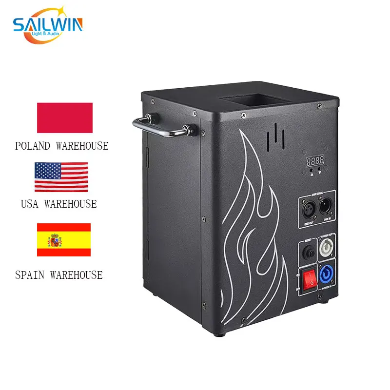 EU STOCK светодиодный Stage светильник Sailwin 100W DMX512 Fire Machine Spray One Head Flame Thrower Show Effect