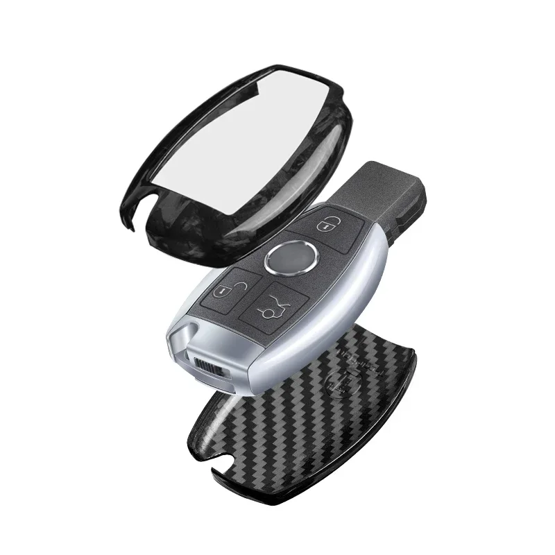 Чехол для ключа из углеродного волокна Mercedes Benz A Class B C E S G M V CLA CLS GLA GLC GLE GLK GL GLS SL SLK SLC