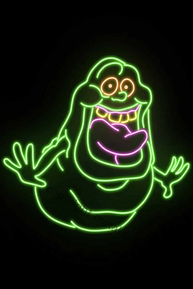 

Slimer неоновая вывеска винтажная металлическая вывеска жестяная вывеска оловянные пластины Декор на стену Ретро неоновая вывеска для мужчин...