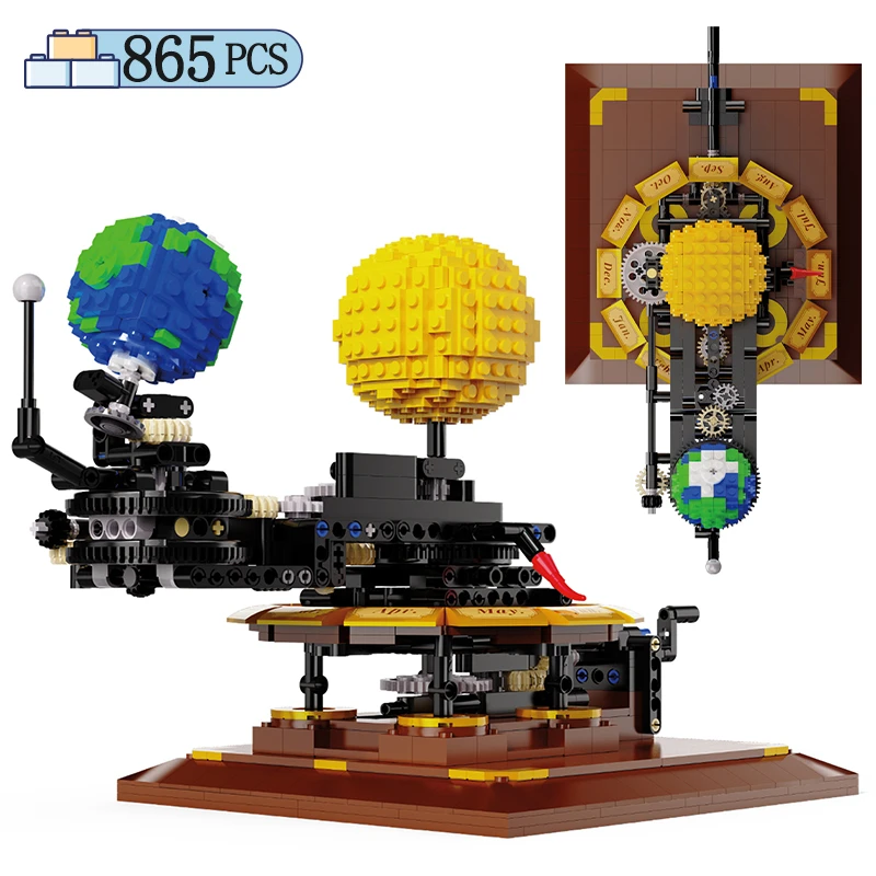 

865 шт., Детский конструктор «солнечная система»