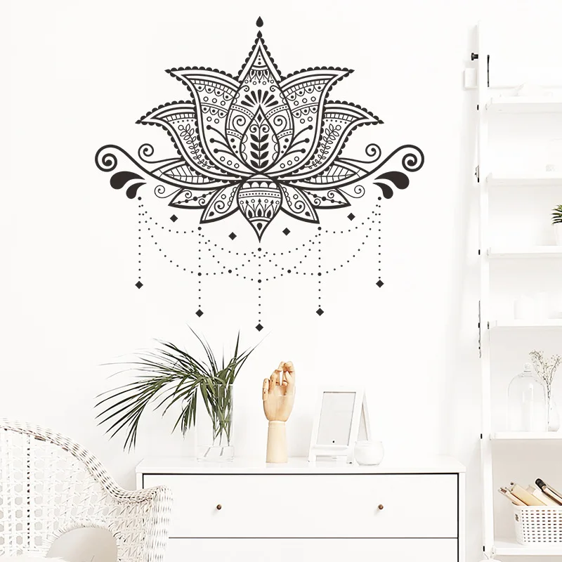 

New Painted Ethnic Style Mandala Bedroom Living Room Decoration Home Wall Stickers Wall Decoration Wall Stickers Self-adhesive