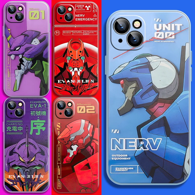 

Evangelion Iron Armor Cartoon Anime For iPhone 11 12 13 Pro MAX 13 12 Mini 6 6S 7 8 Plus SE 2020 X XR XS MAX Phone Protect Case