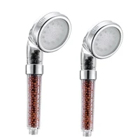 led shower head with filter beads high pressure handheld shower head spray 3 colors change with temperature